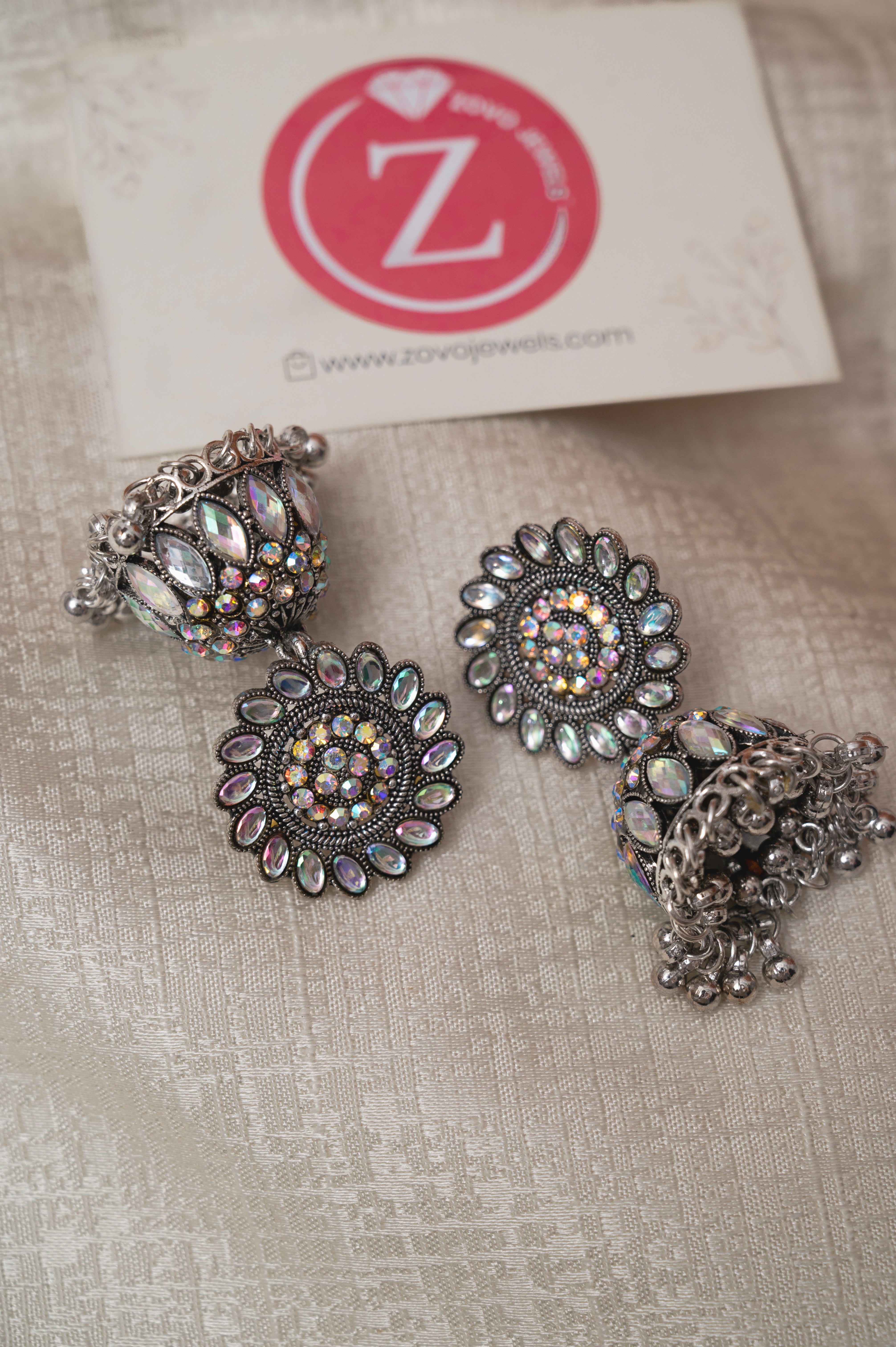 Radiant Floral Jhumka Earrings