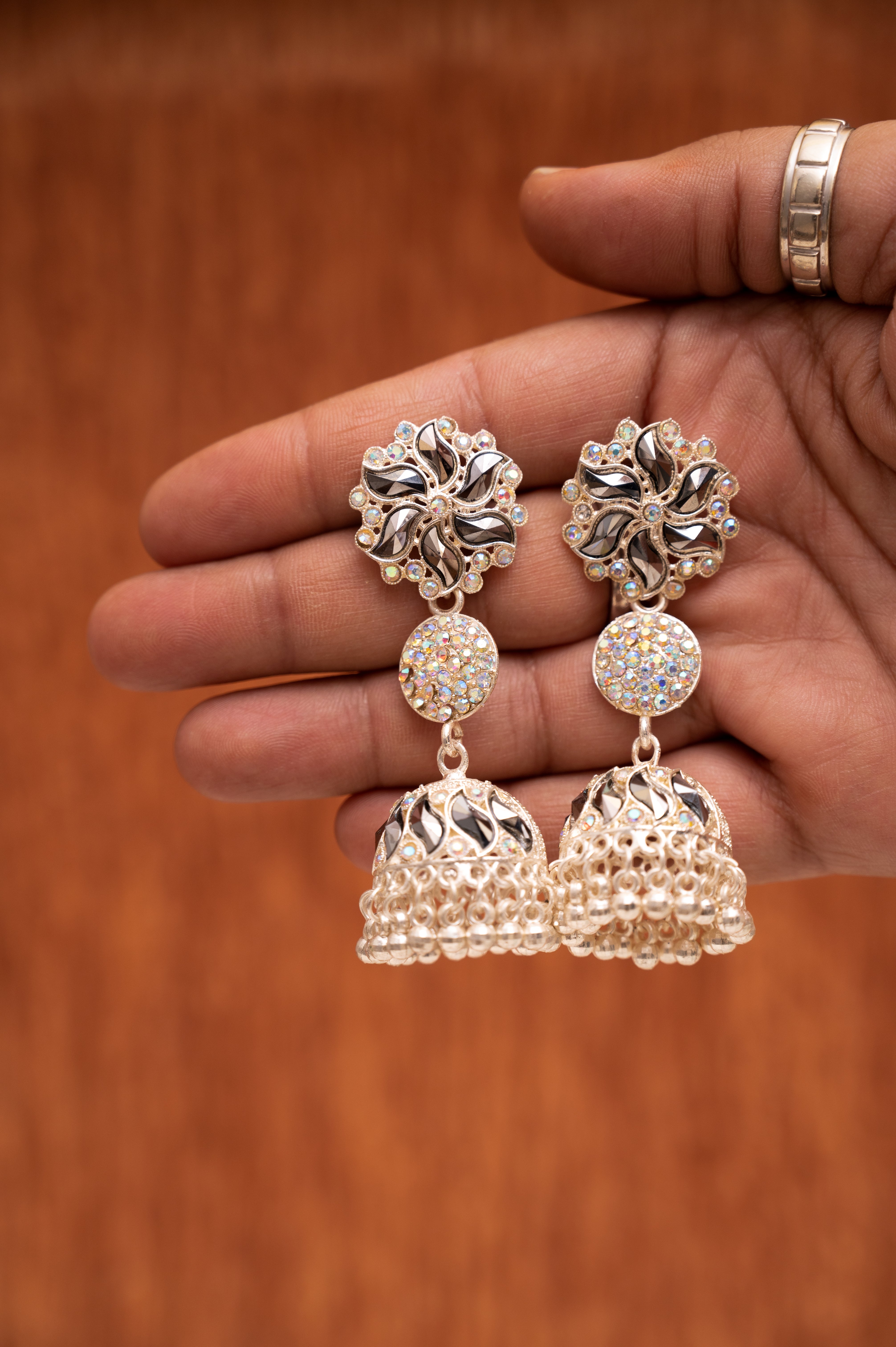 Brass Jhumki Earring