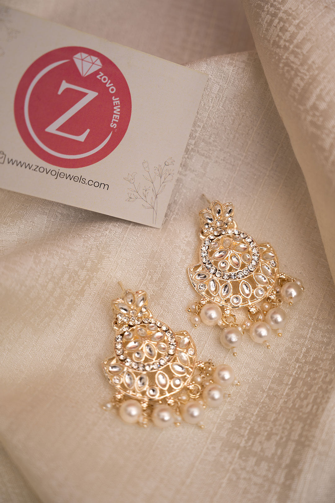 Silver Chandelier Jhumka Earrings / Statement Earrings