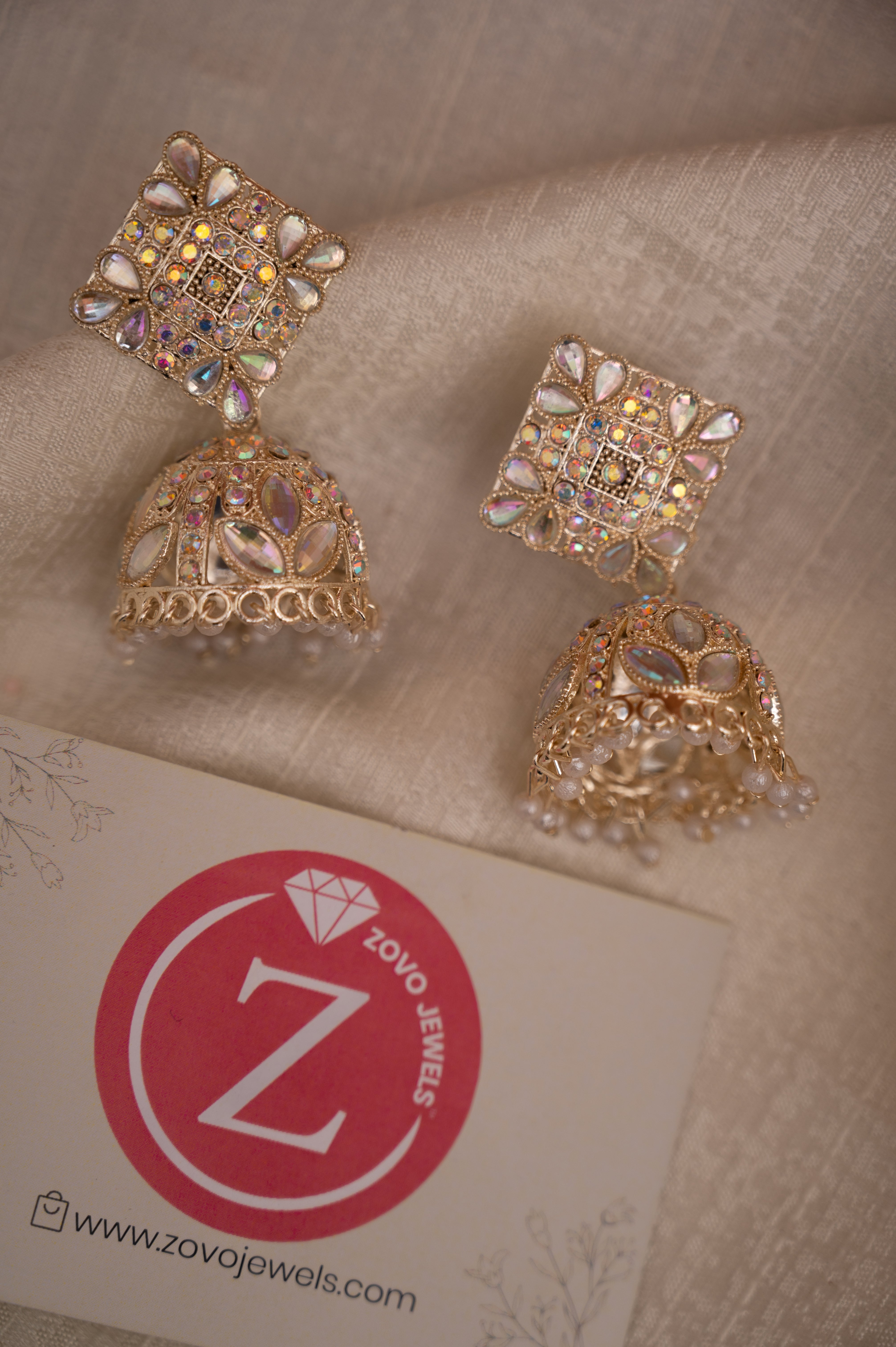 Brass Jhumki Earring, Drops & Danglers ZJO65-07