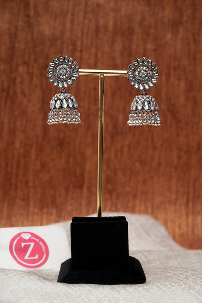 Radiant Floral Jhumka Earrings