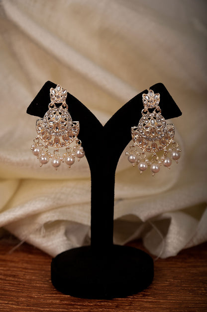 Silver Chandelier Jhumka Earrings / Statement Earrings