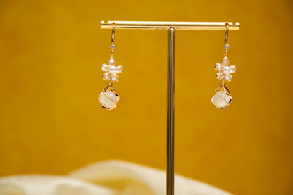 Blossom Glow Alloy Earring Set, Drop Earring