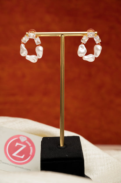 Frozen Dewdrop Elegance Earring’s Cubic Zirconia Alloy Clip-on Earring, Drops & Danglers
