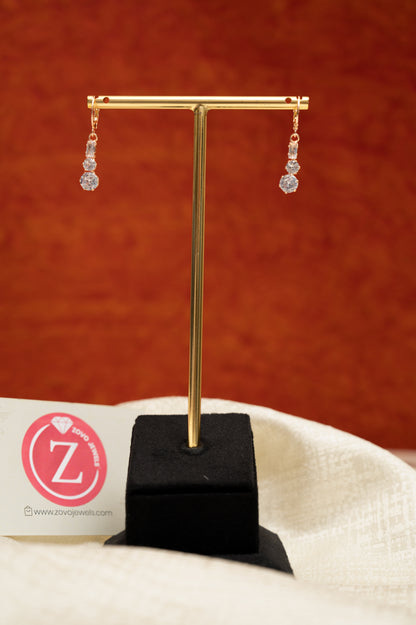 Halo Harmony Earrings Cubic Zirconia Alloy Drops & Danglers, Earring Set, Clip-on Earring