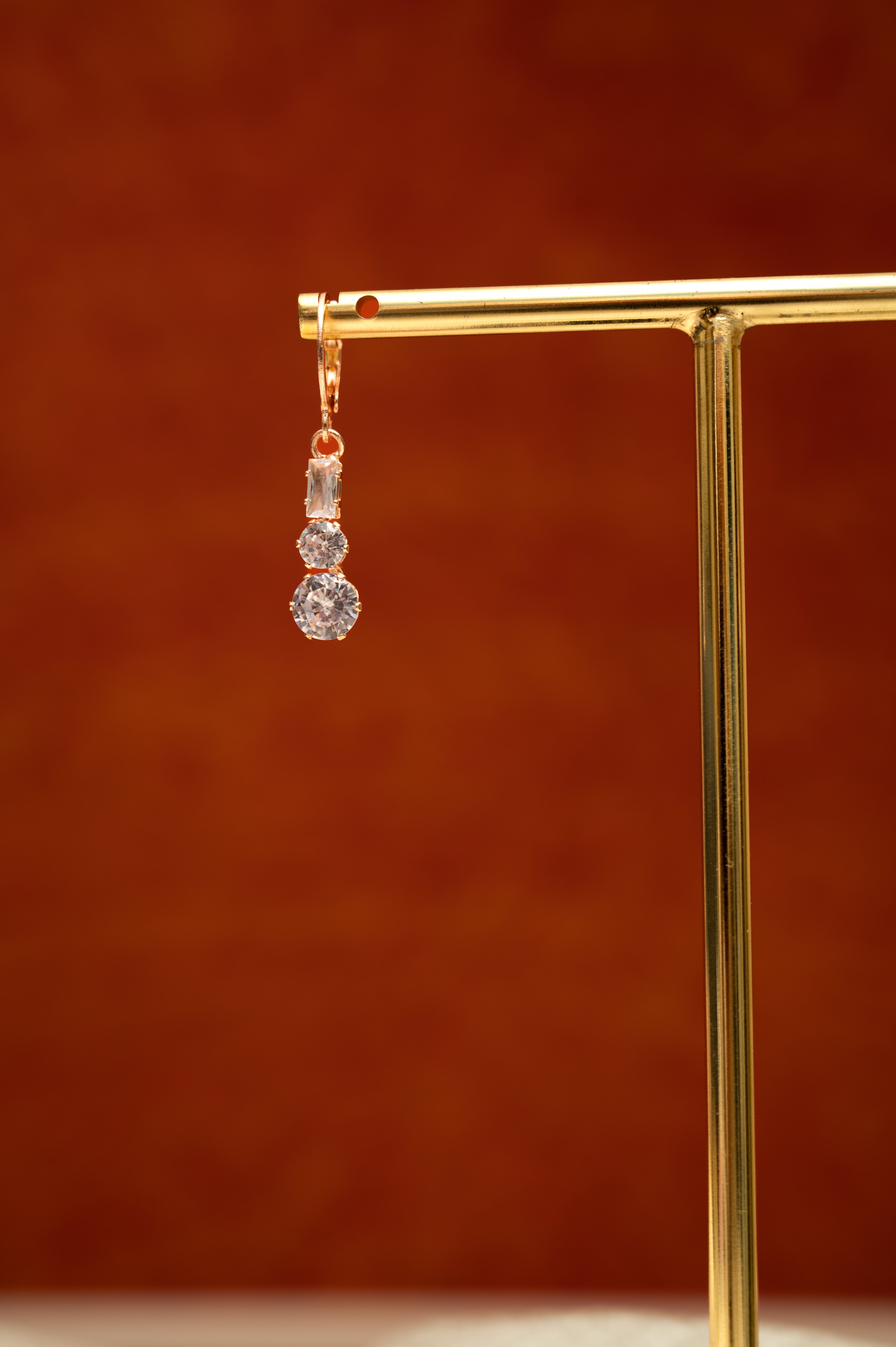 Halo Harmony Earrings Cubic Zirconia Alloy Drops & Danglers, Earring Set, Clip-on Earring