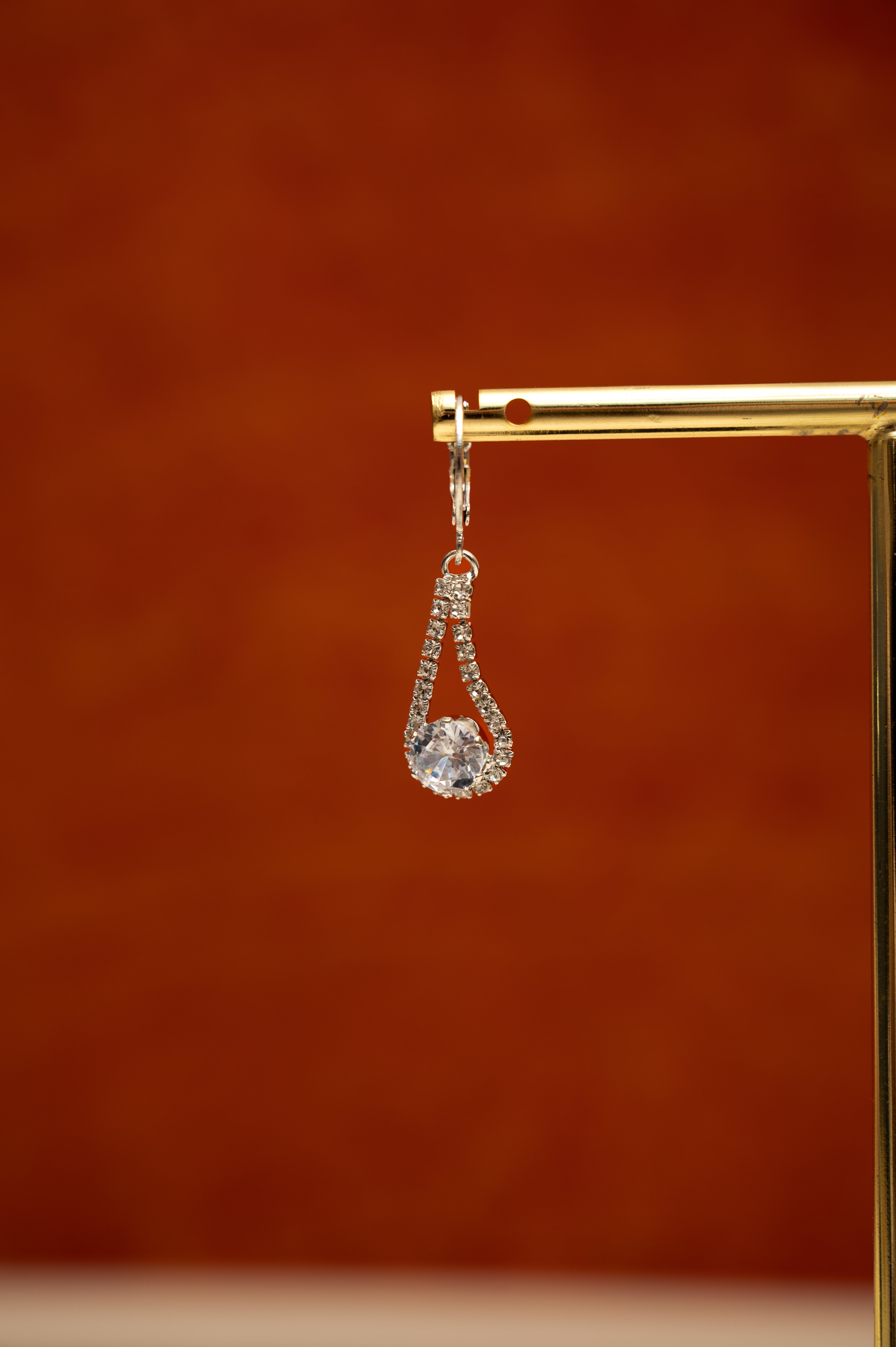 Halo Harmony Earrings Cubic Zirconia Alloy Drops & Danglers, Earring Set, Clip-on Earring