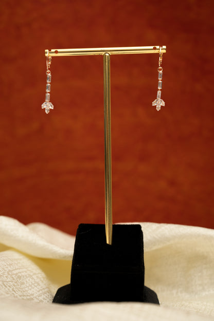 Rose Spark Earrings Cubic Zirconia Alloy Clip-on Earring, Drops & Danglers, Earring Set