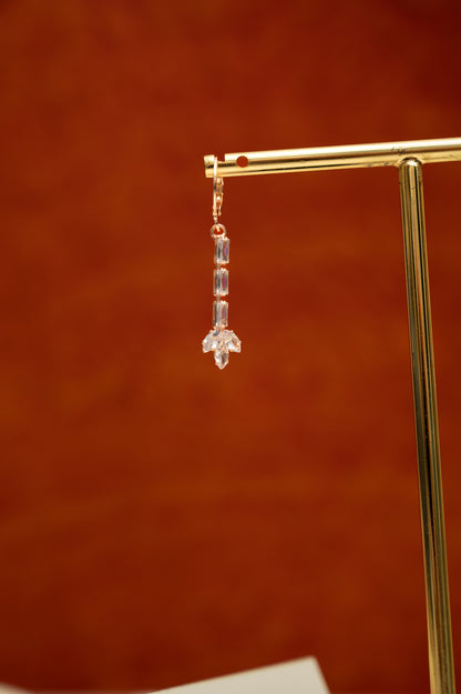 Rose Spark Earrings Cubic Zirconia Alloy Clip-on Earring, Drops & Danglers, Earring Set
